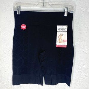 Jockey, NWT, women's size 3XL, black, seamfree slipshort with wicking.